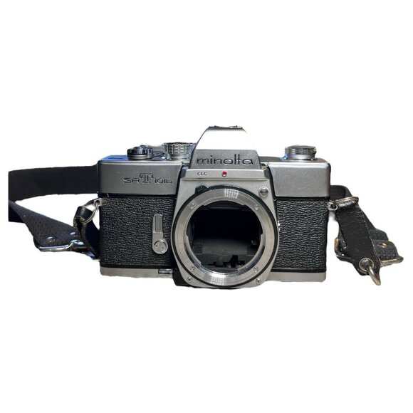 Minolta Camera SRT 101b Silver SLR 35mm Film Body Only Japan - Picture 5 of 10